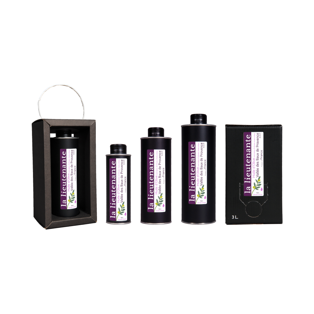 La Lieutenante - Olive oil from the Vallée des Baux de Provence P.D.O. - Grand Cru Noir