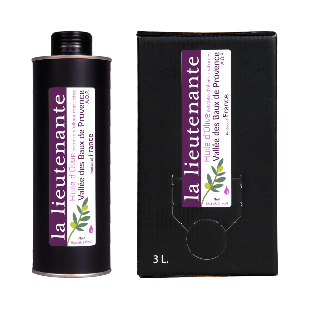 La Lieutenante - Olive oil from the Vallée des Baux de Provence P.D.O. - Grand Cru Noir