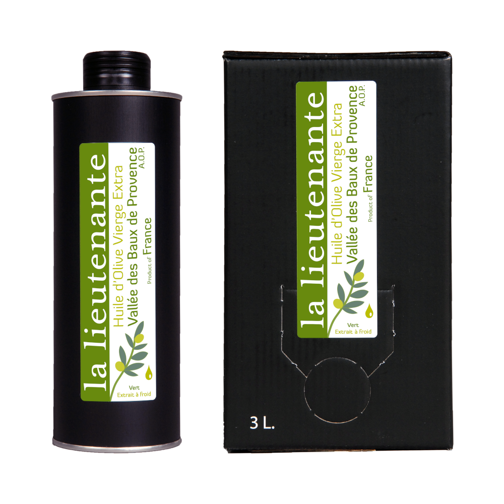 La Lieutenante - Olive oil from the Vallée des Baux de Provence P.D.O. - Grand Cru Vert