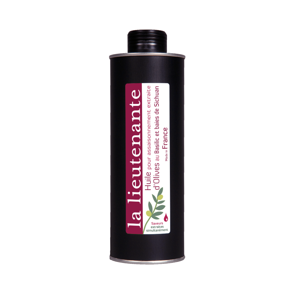 La Lieutenante - Seasoning Oil extracted from Olives - Basil and Sichuan berries