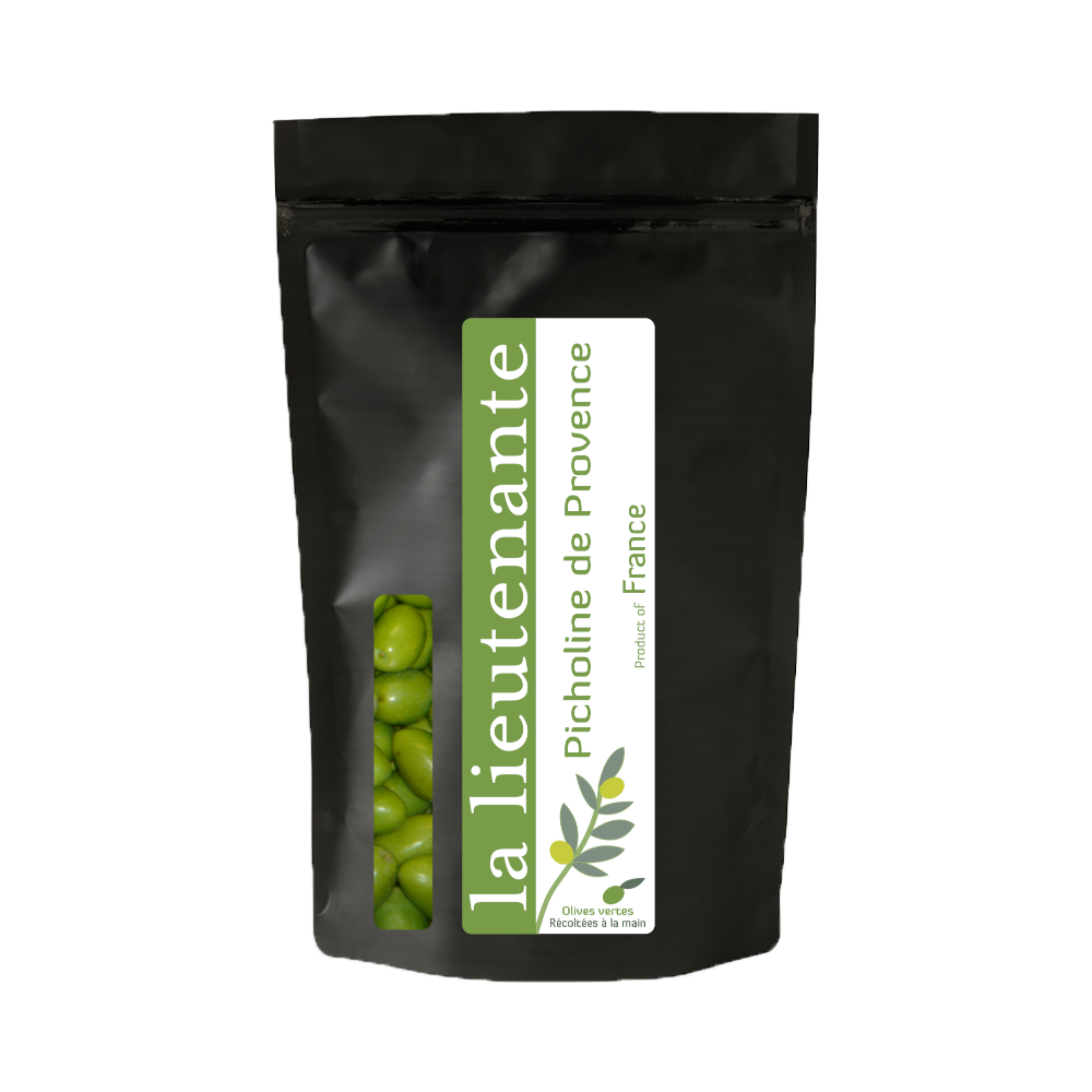 La Lieutenante - Pasteurized green olives - Picholine de Provence