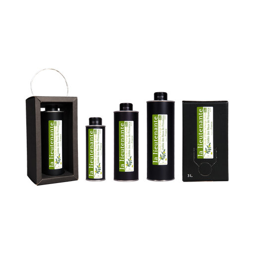 La Lieutenante - Organic olive oil from the Vallée des Baux de Provence P.D.O. - Grand Cru Vert Bio