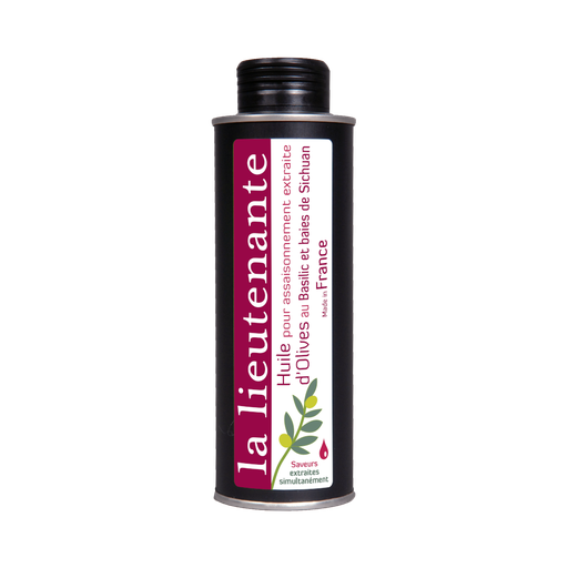La Lieutenante - Seasoning Oil extracted from Olives - Basil and Sichuan berries