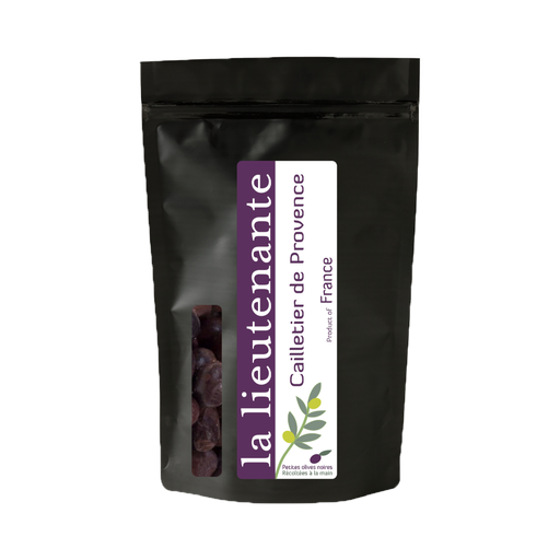[LLONPCN120G] La Lieutenante - Pasteurized black olives - Cailletier de Provence