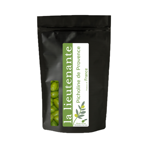 [LLOVPPN120G] La Lieutenante - Pasteurized green olives - Picholine de Provence